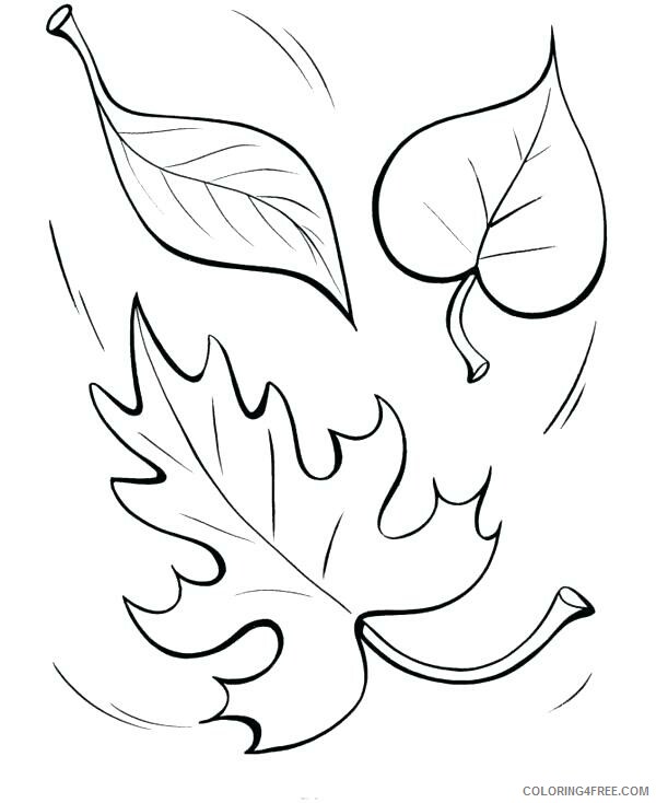 Leaves Coloring Pages Nature Falling Leaves Printable 2021 348 Coloring4free