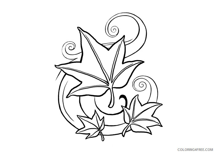 Leaves Coloring Pages Nature Leaves sheet Printable 2021 365 Coloring4free