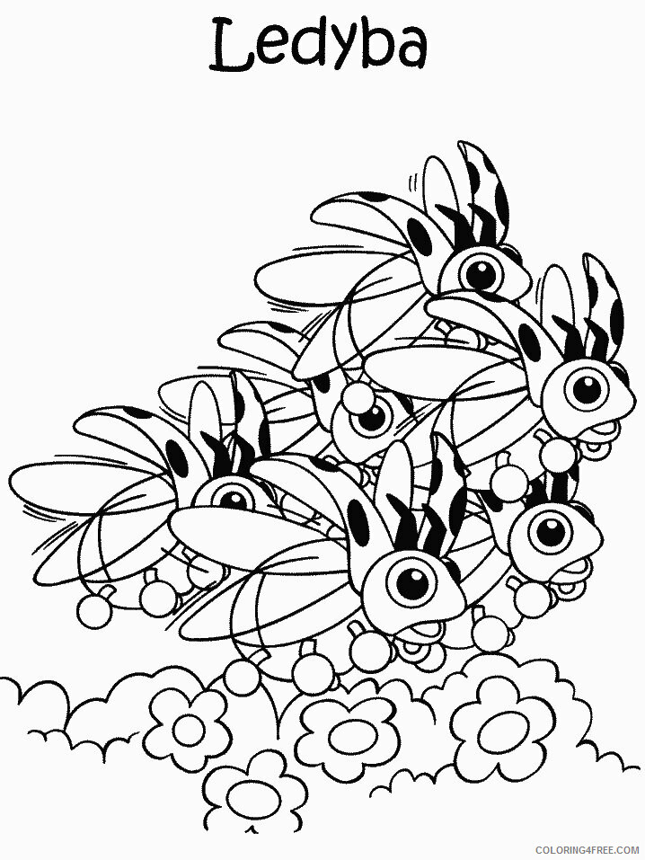 Ledyba Pokemon Characters Printable Coloring Pages 68 2021 053 Coloring4free