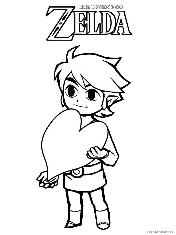 Legend of Zelda Coloring Pages Games zelda 23 Printable 2021 0372 Coloring4free
