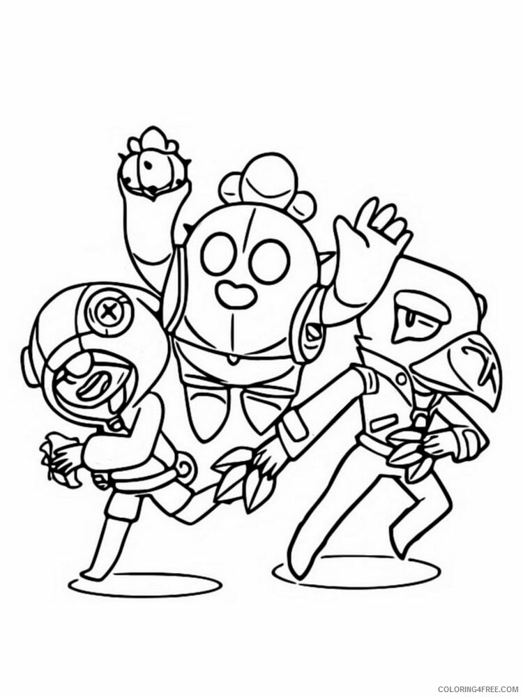 Leon Coloring Pages Games leon brawl stars 3 Printable 2021 106 Coloring4free
