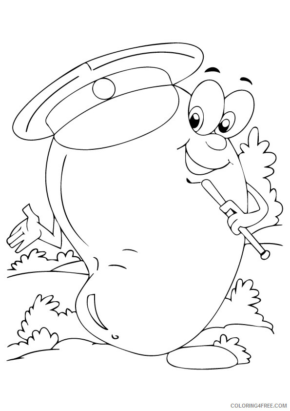 Mango Coloring Pages Fruits Food a cute mango a4 Printable 2021 258 Coloring4free