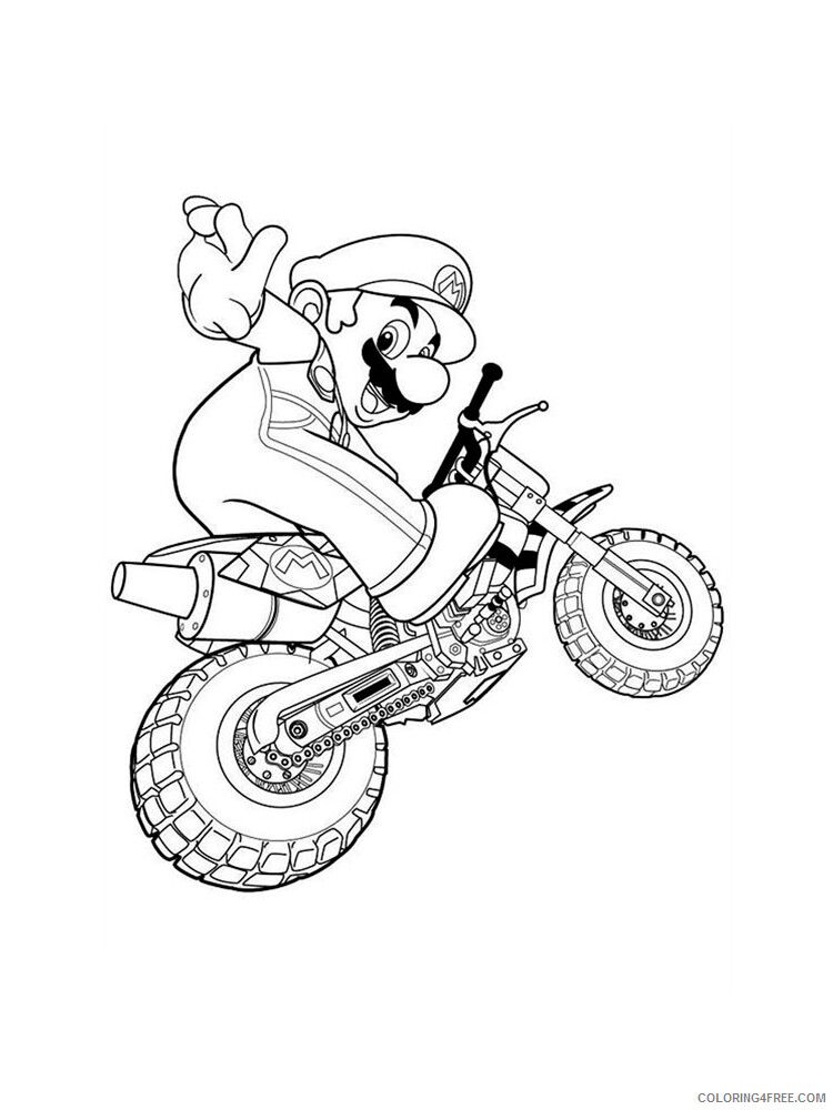 Mario Kart Coloring Pages Games Mario Kart 10 Printable 2021 0412 Coloring4free