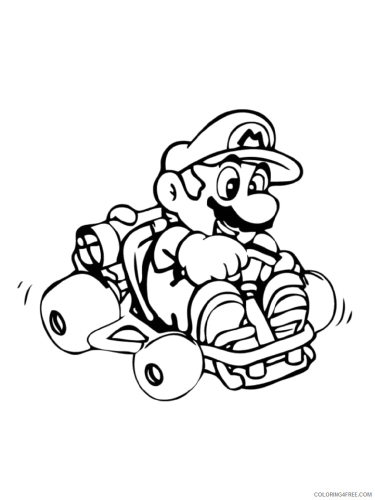 Mario Kart Coloring Pages Games Mario Kart 12 Printable 2021 0413 Coloring4free