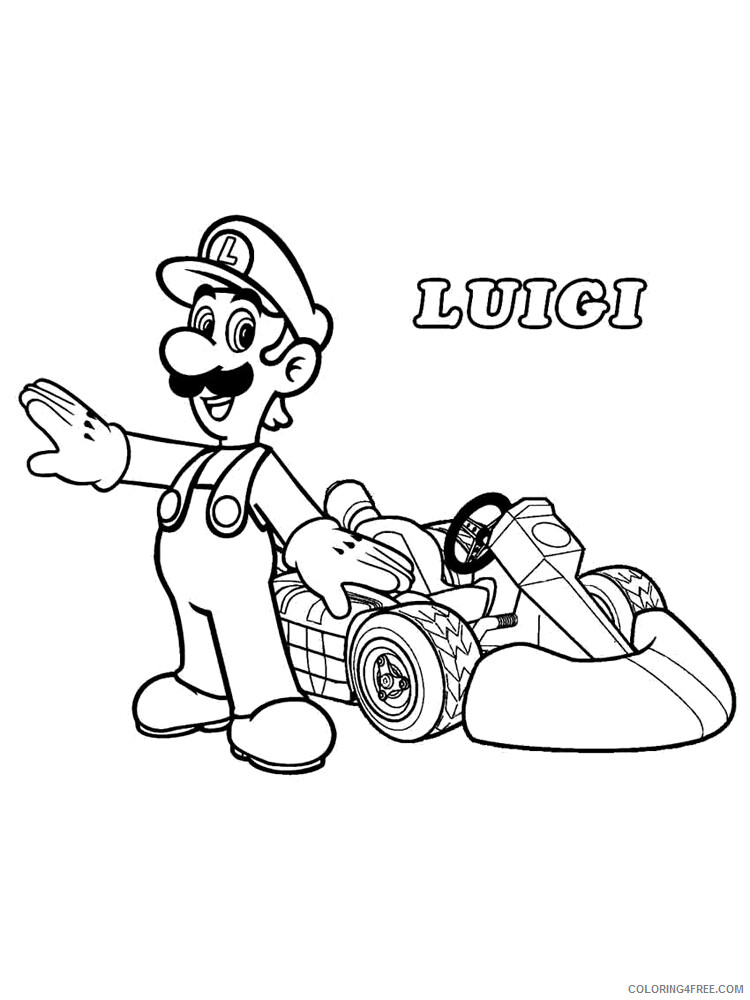 Mario Kart Coloring Pages Games Mario Kart 2 Printable 2021 0415 Coloring4free