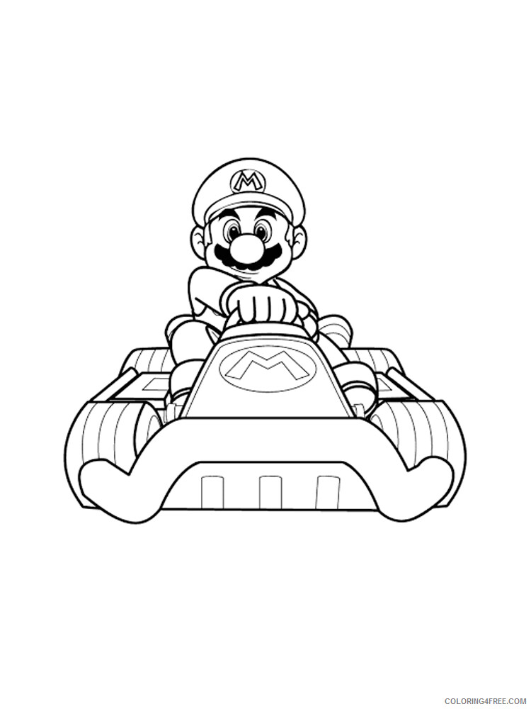 Mario Kart Coloring Pages Games Mario Kart 3 Printable 2021 0416 Coloring4free