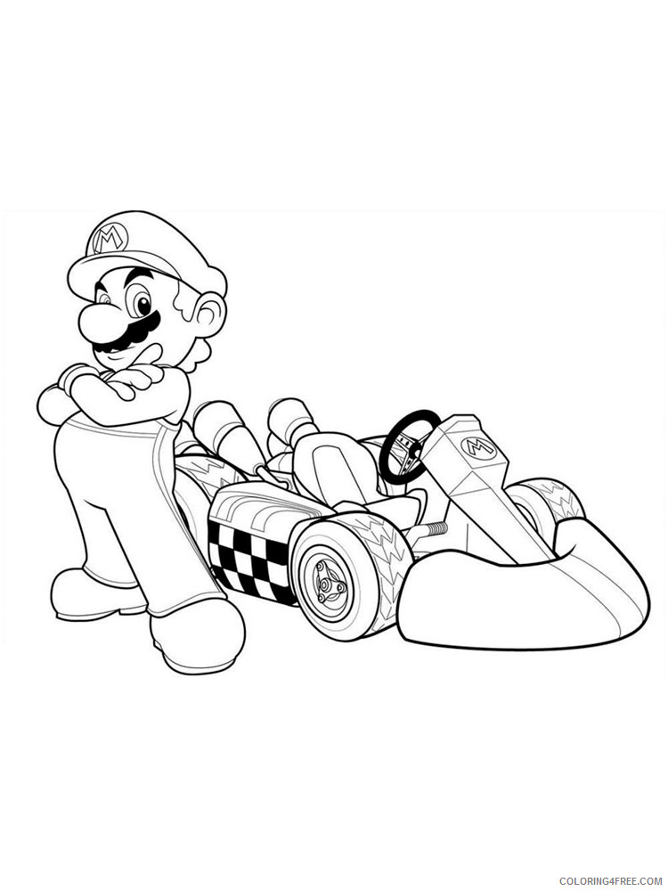 Mario Kart Coloring Pages Games Mario Kart 5 Printable 2021 0418 Coloring4free