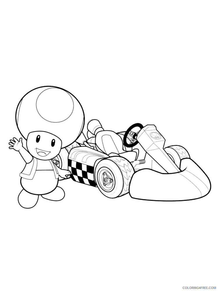 Mario Kart Coloring Pages Games Mario Kart 7 Printable 2021 0420 Coloring4free