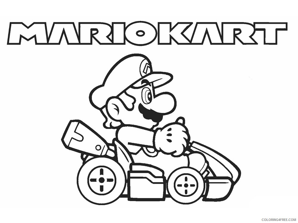 Mario Kart Coloring Pages Games Mario Kart 9 Printable 2021 0422 Coloring4free