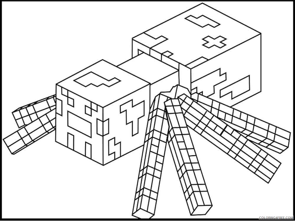 Minecraft Coloring Pages Games Minecraft 10 Printable 2021 0464 Coloring4free