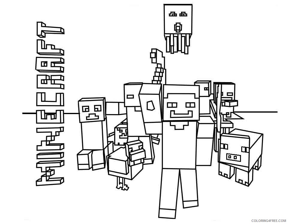 Minecraft Coloring Pages Games Minecraft 12 Printable 2021 0466 Coloring4free