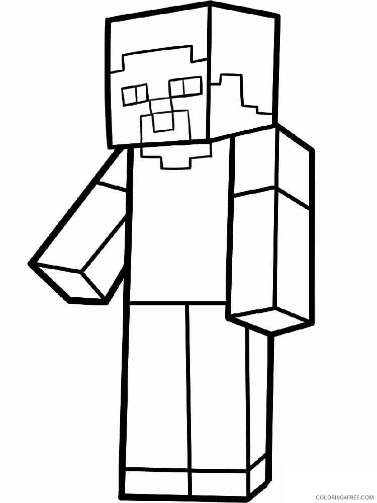 Minecraft Coloring Pages Games Minecraft 4 Printable 2021 0470 Coloring4free