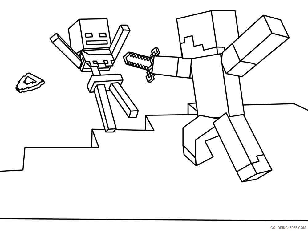 Minecraft Coloring Pages Games Minecraft 5 Printable 2021 0471 Coloring4free