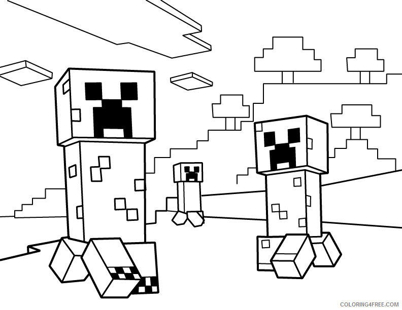 Minecraft Coloring Pages Games Minecraft Printable 2021 0463 Coloring4free