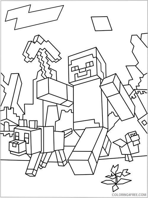 Minecraft Coloring Pages Games Print Minecraft Printable 2021 0498 Coloring4free