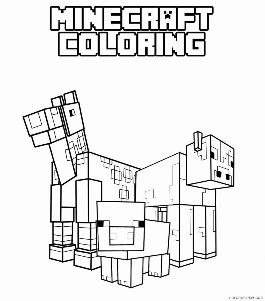 Minecraft Coloring Pages Games Printable Minecraft Printable 2021 0495 Coloring4free
