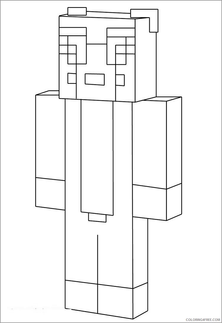 Minecraft Coloring Pages Games minecraft stampy Printable 2021 0486 Coloring4free