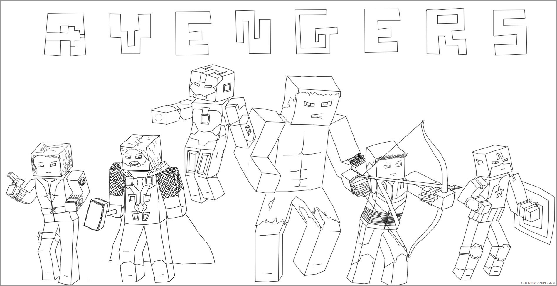 Minecraft Coloring Pages Games minecraft steve diamond armor Printable 2021 0488 Coloring4free