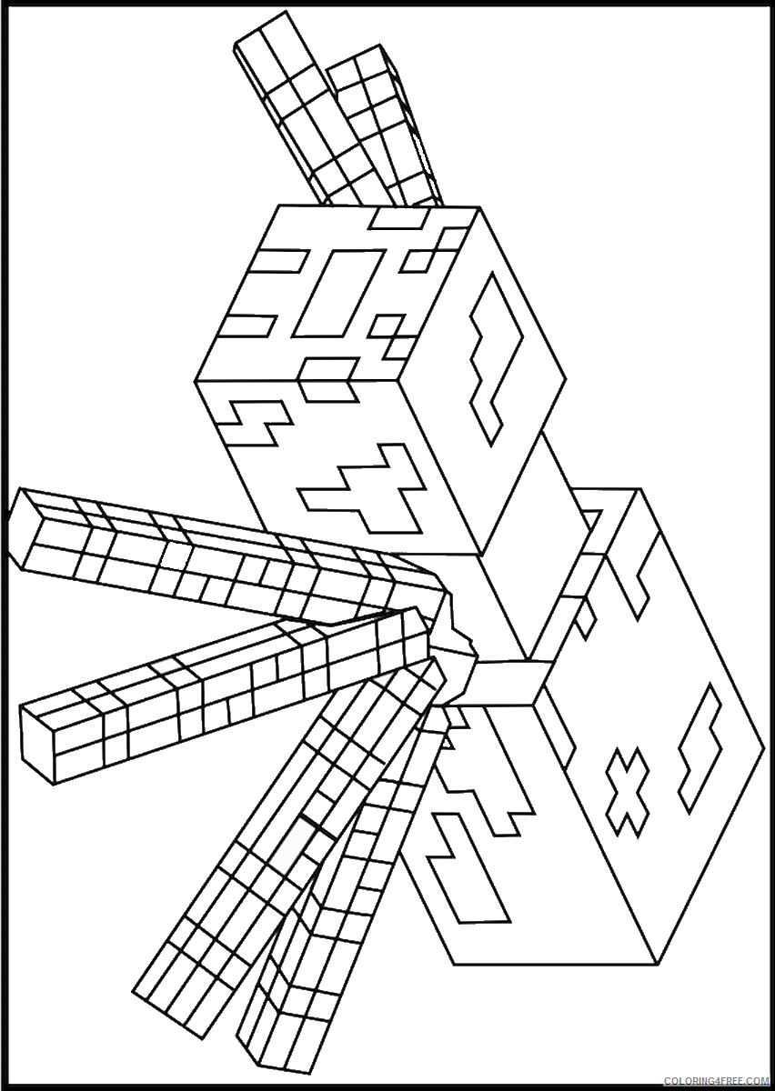 Minecraft Coloring Pages Games minecraft11 Printable 2021 0448 Coloring4free