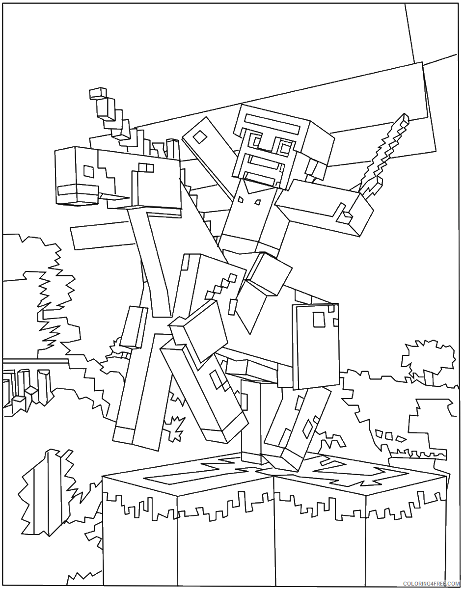 Minecraft Coloring Pages Games minecraft13 Printable 2021 0450 Coloring4free