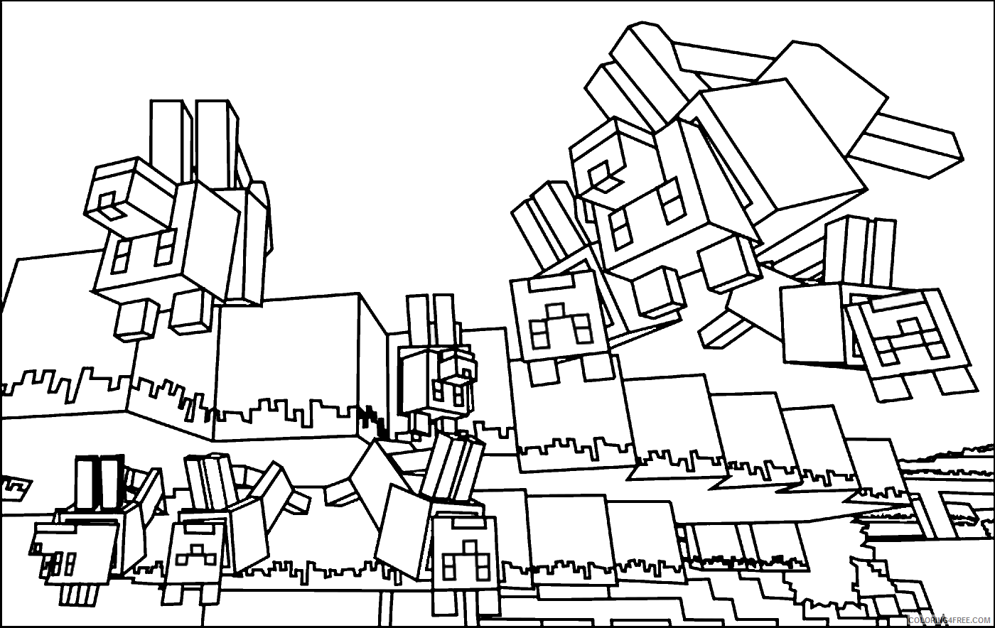 Minecraft Coloring Pages Games minecraft15 Printable 2021 0452 Coloring4free
