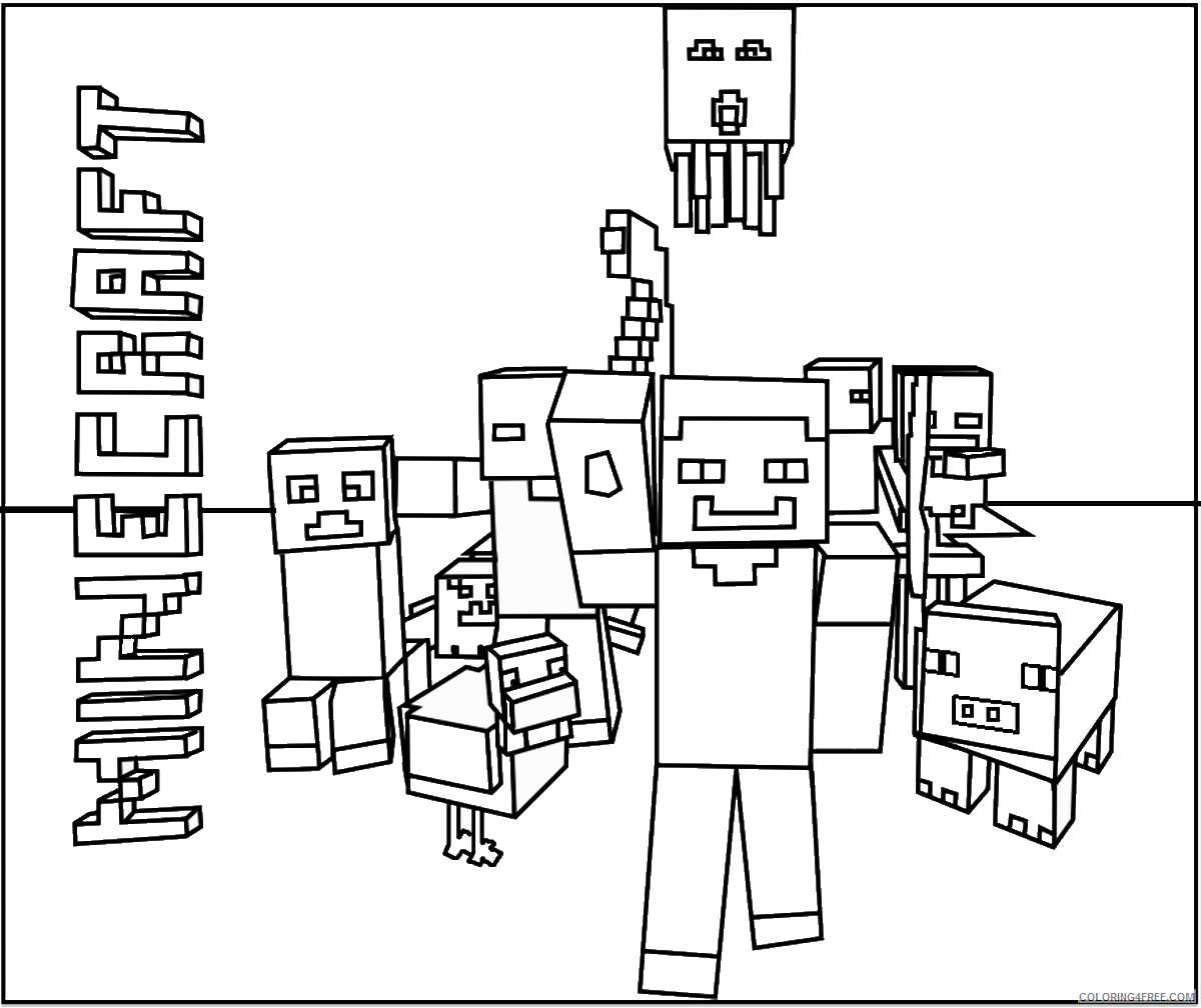 Minecraft Coloring Pages Games minecraft9 Printable 2021 0460 Coloring4free