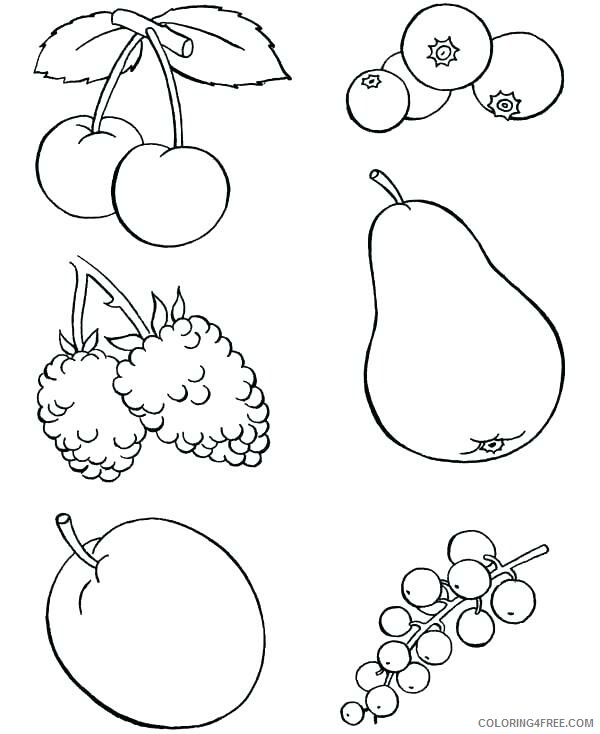 Mixed fruit Coloring Pages Fruits Food Free Fruits Printable 2021 288 Coloring4free