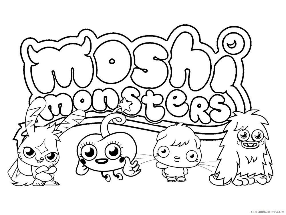 Moshi Monsters Coloring Pages Games Moshi Monsters 10 Printable 2021 0533 Coloring4free