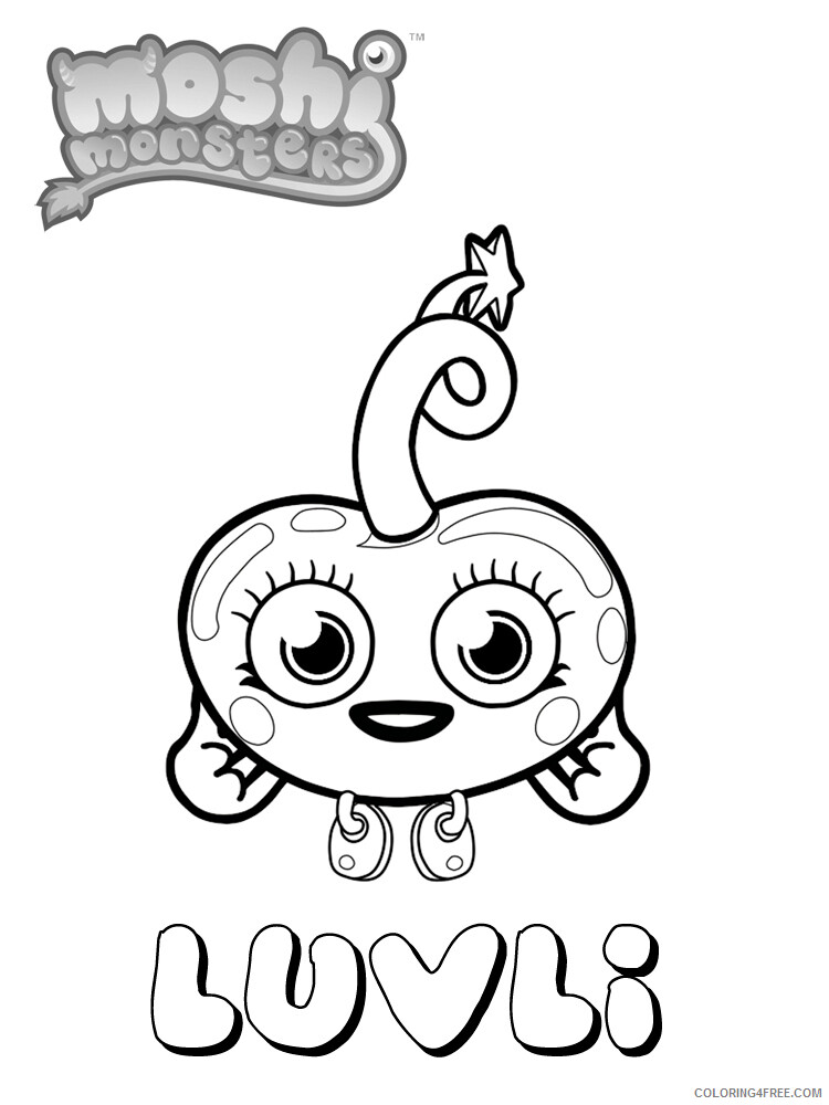 Moshi Monsters Coloring Pages Games Moshi Monsters 11 Printable 2021 0534 Coloring4free