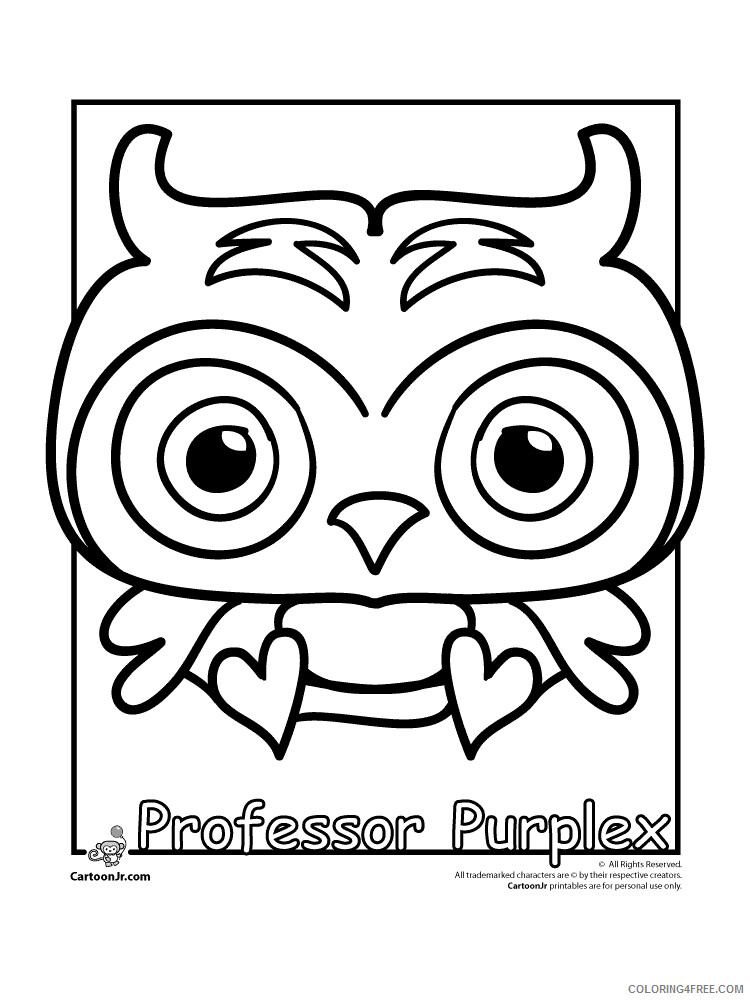 Moshi Monsters Coloring Pages Games Moshi Monsters 15 Printable 2021 0538 Coloring4free