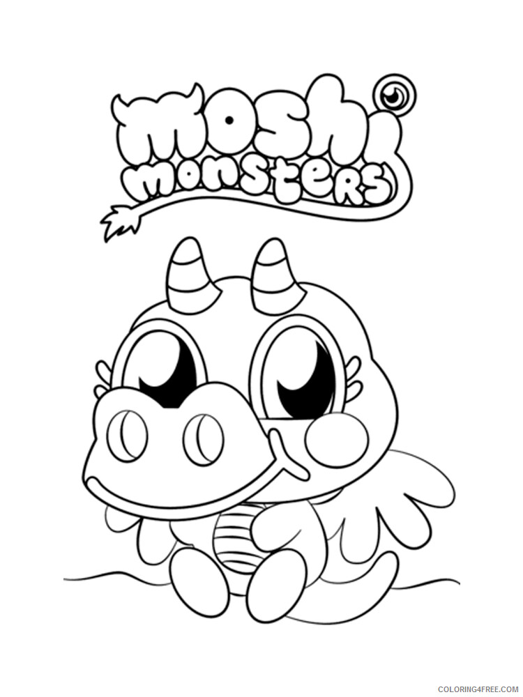 Moshi Monsters Coloring Pages Games Moshi Monsters 8 Printable 2021 0549 Coloring4free