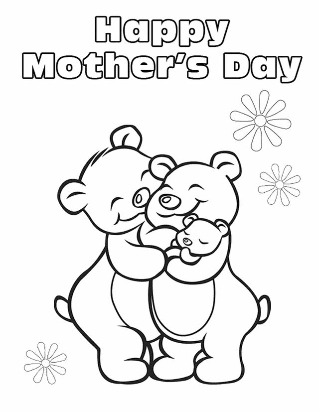 Mothers Day Coloring Pages Holiday For Mother S Day Printable 2021 0787 Coloring4free