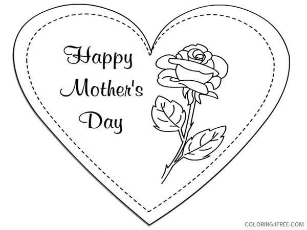 Mothers Day Coloring Pages Holiday Happy Mothers Day to My Mommy Printable 2021 0798 Coloring4free
