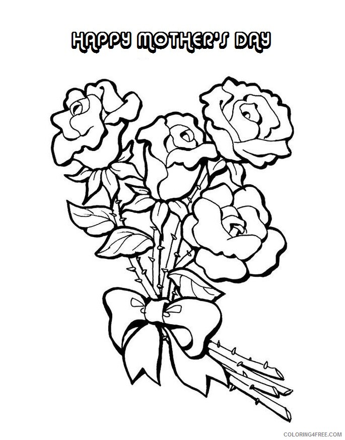 Mothers Day Coloring Pages Holiday Mother Day For Kids Printable 2021 0802 Coloring4free