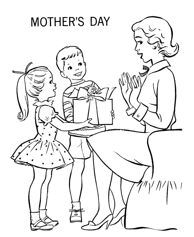 Mothers Day Coloring Pages Holiday Mother S Day Printable 2021 0827 Coloring4free