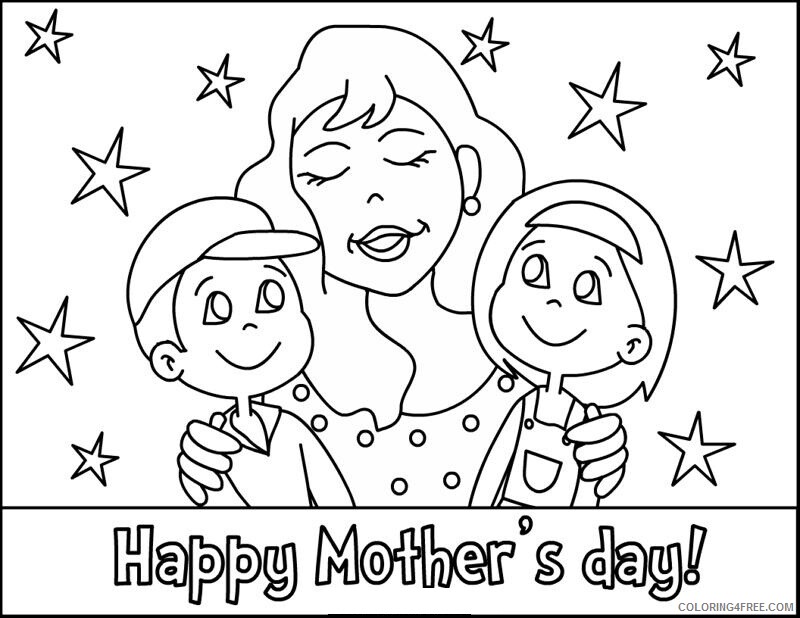 Mothers Day Coloring Pages Holiday Mothers Day Printable 2021 0840 Coloring4free