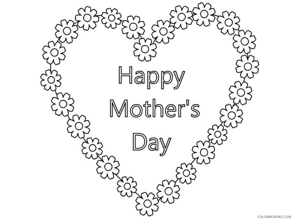 Mothers Day Coloring Pages Holiday mothers day 1 Printable 2021 0829 Coloring4free