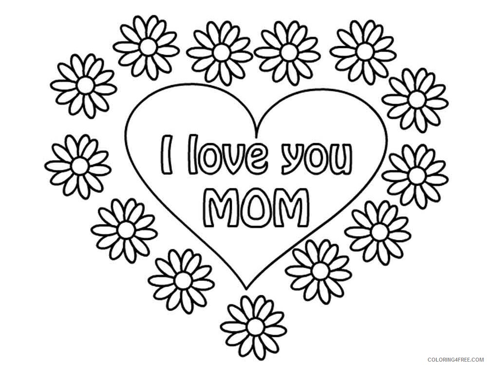 Mothers Day Coloring Pages Holiday mothers day 12 Printable 2021 0831 Coloring4free