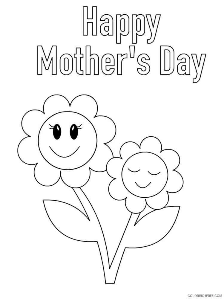 Mothers Day Coloring Pages Holiday mothers day 13 Printable 2021 0832 Coloring4free