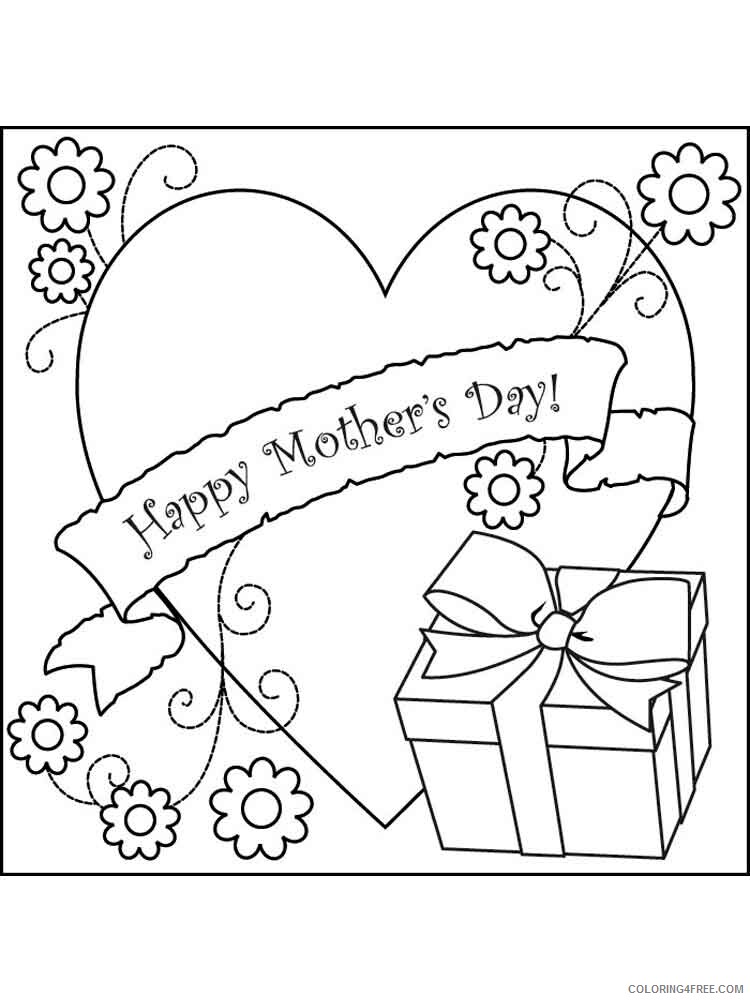 Mothers Day Coloring Pages Holiday mothers day 2 Printable 2021 0833 Coloring4free