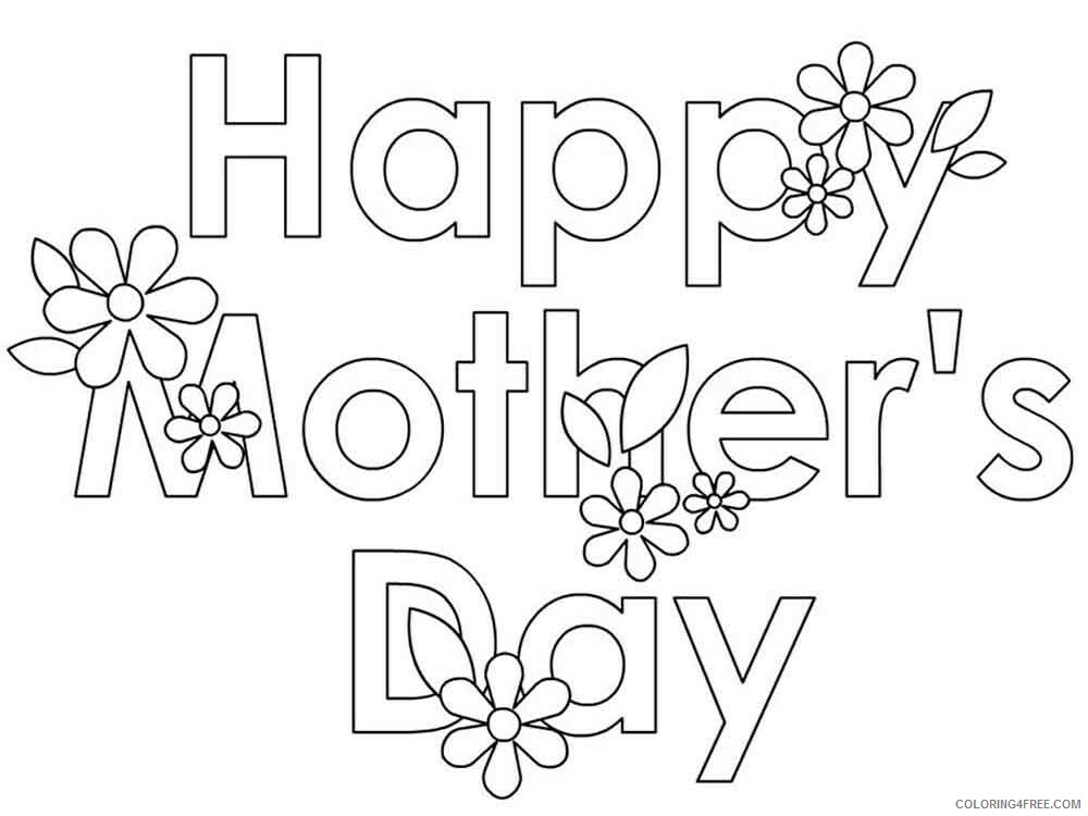 Mothers Day Coloring Pages Holiday mothers day 22 Printable 2021 0835 Coloring4free