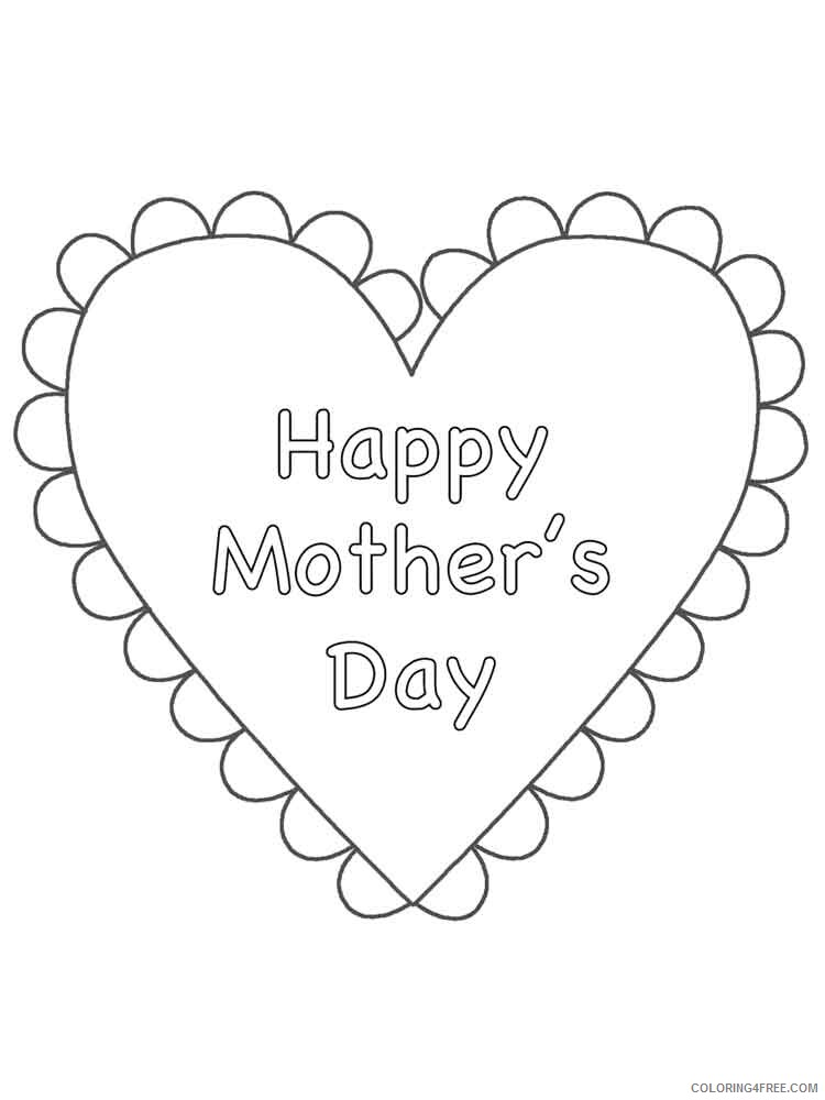 Mothers Day Coloring Pages Holiday mothers day 5 Printable 2021 0837 Coloring4free