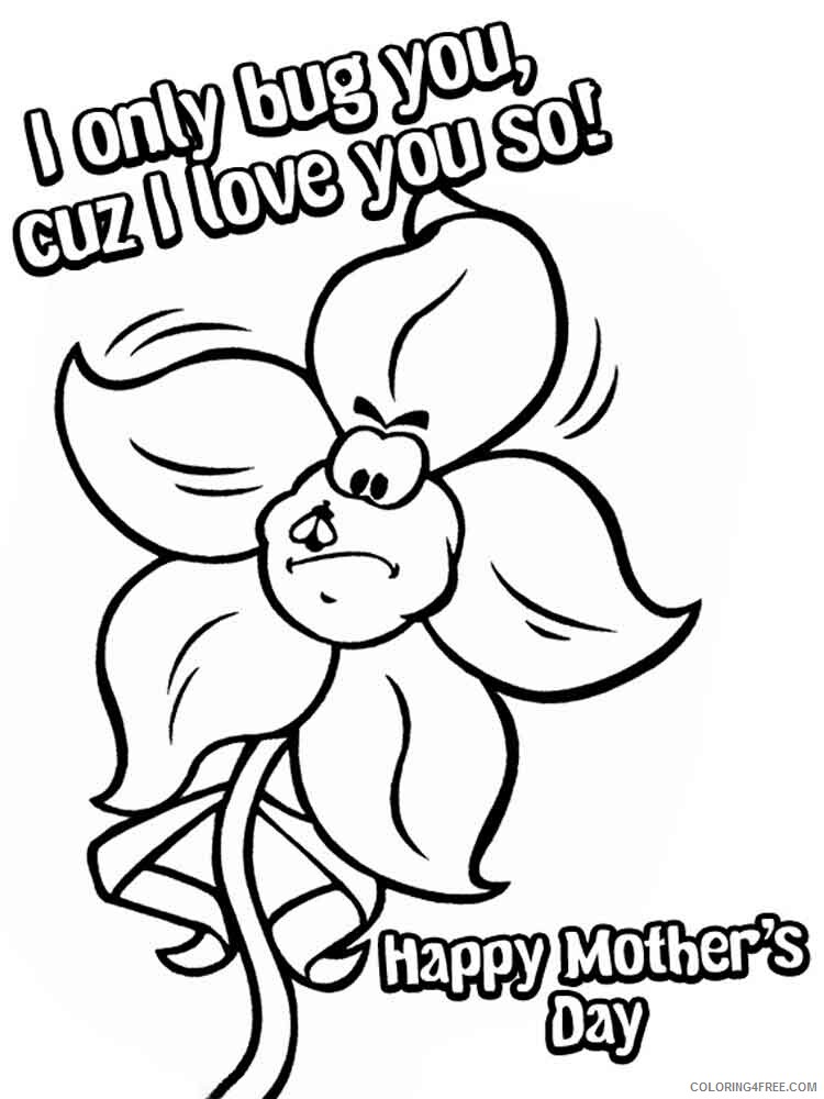 Mothers Day Coloring Pages Holiday mothers day 6 Printable 2021 0838 Coloring4free