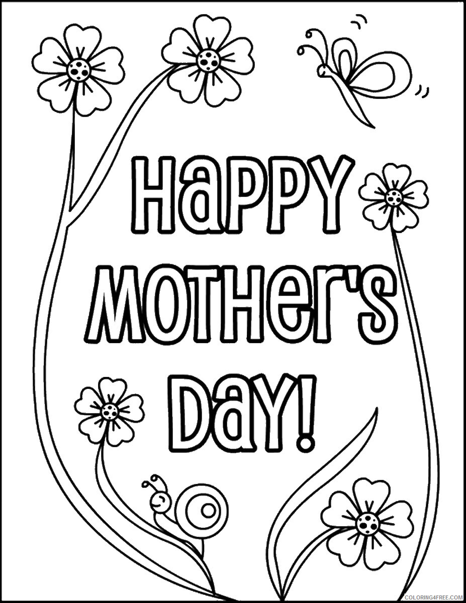 Mothers Day Coloring Pages Holiday mothers day13 Printable 2021 0814 Coloring4free
