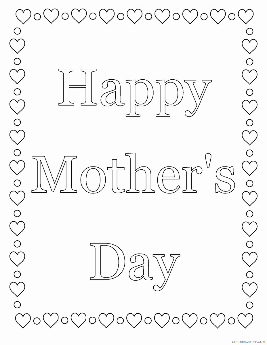 Mothers Day Coloring Pages Holiday mothers day16 Printable 2021 0816 Coloring4free
