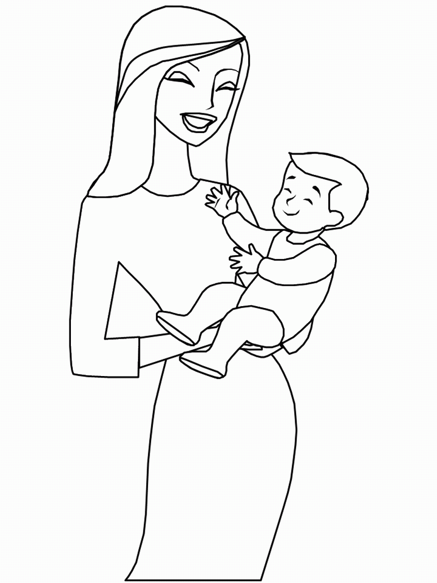 Mothers Day Coloring Pages Holiday mothers day4 Printable 2021 0823 Coloring4free