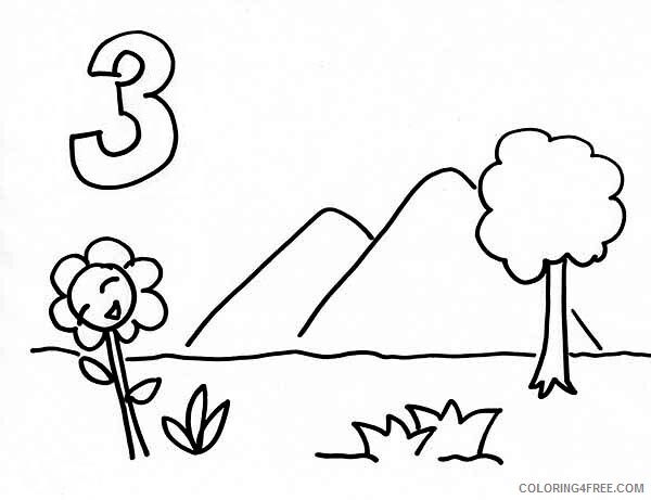 Mountains Coloring Pages Nature Mountains and Plants in Days of Creation 2021 Coloring4free