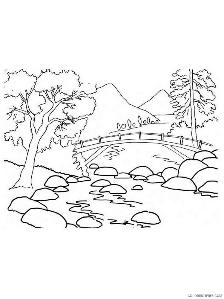 Mountains Coloring Pages Nature mountains 8 Printable 2021 388 Coloring4free