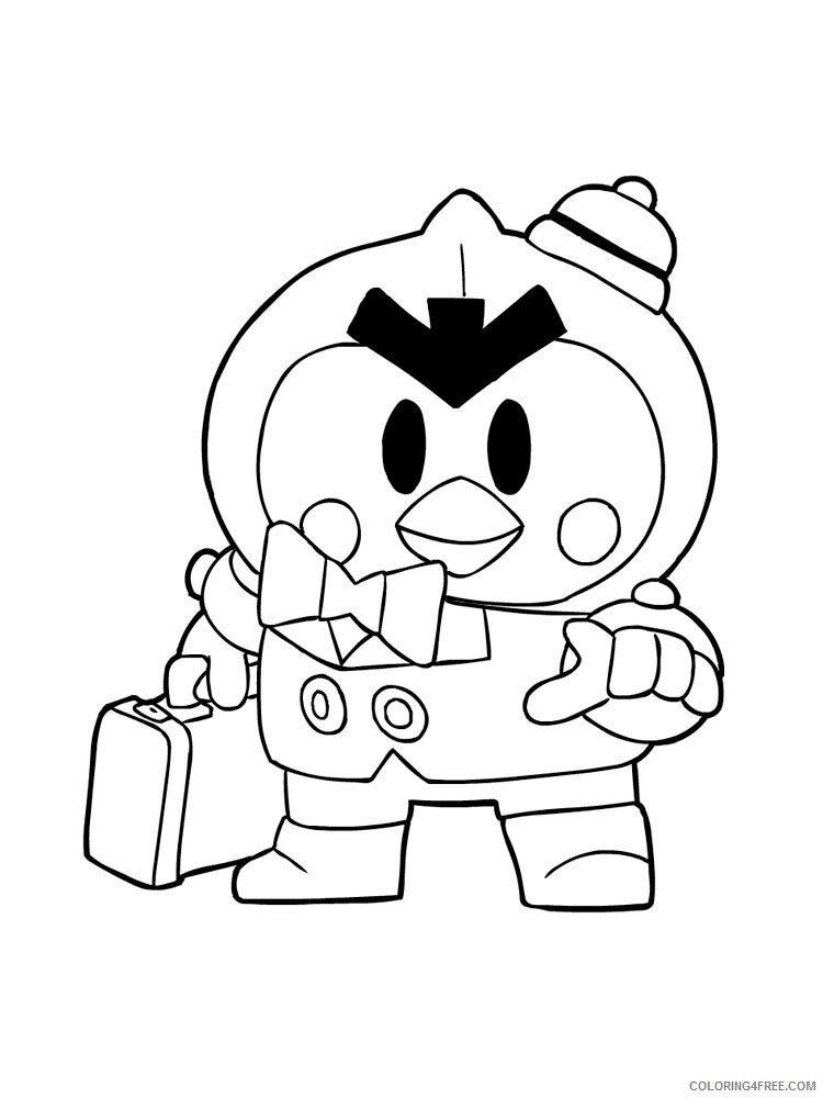 Mr P Coloring Pages Games mr p brawl stars 1 Printable 2021 124 Coloring4free