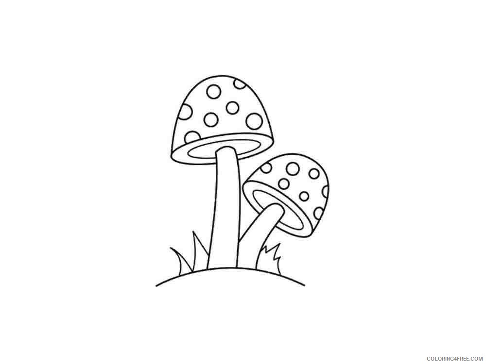 Mushrooms Coloring Pages Nature mushrooms 24 Printable 2021 409 Coloring4free